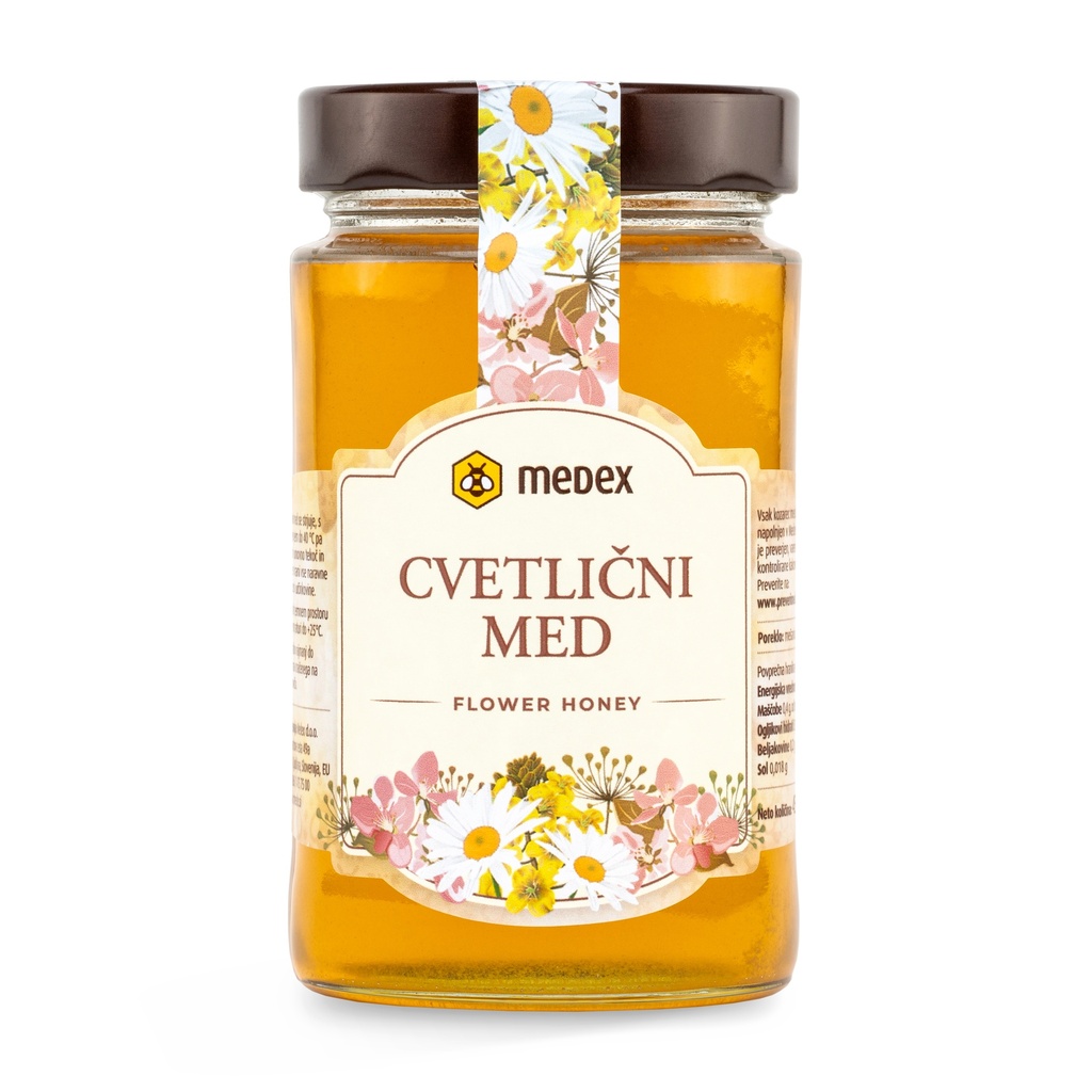 Medex Цэцгийн зөгийн бал 450мл /Polyflora honey in jars 450g/
