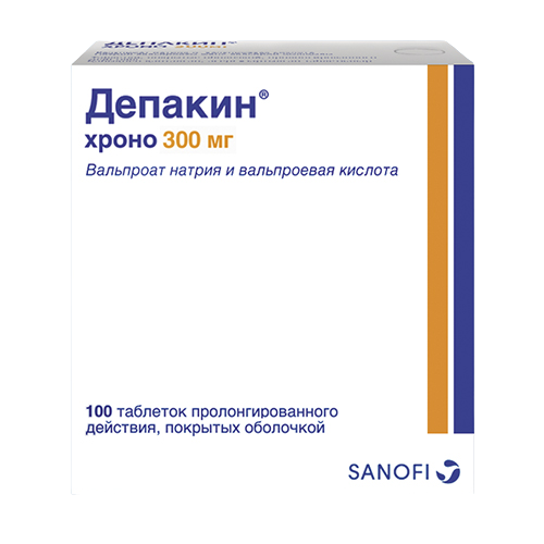 [100501] Депакин хроно 300мг №100 шахмал - Sanofi Aventis (IRL)