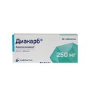 [102797] Диакарб 250мг №30 шахмал Santo-Акрихин - Santo